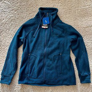 Avalanche Ladies' Full Zip Sweater Jacket, Large, Moroccan Blue color